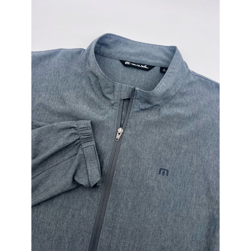 Travis Mathew Jacket Men XL Gray‎ Full Zip Performance Golf Casual Men Fox Sport